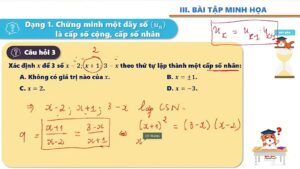 Ví dụ minh họa về cấp số nhân