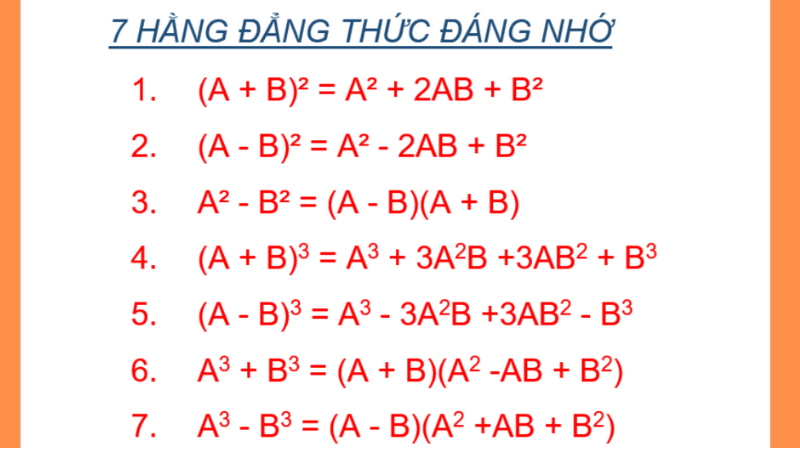 7 công thức đáng nhớ