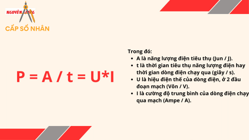 công thức tính công suất điện