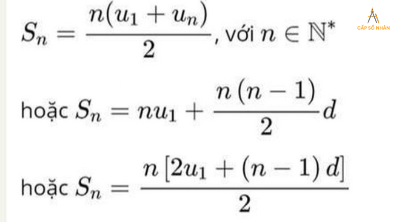 công thức của cấp số nhân