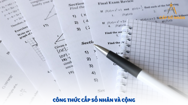 công thức cấp số nhân và cộng